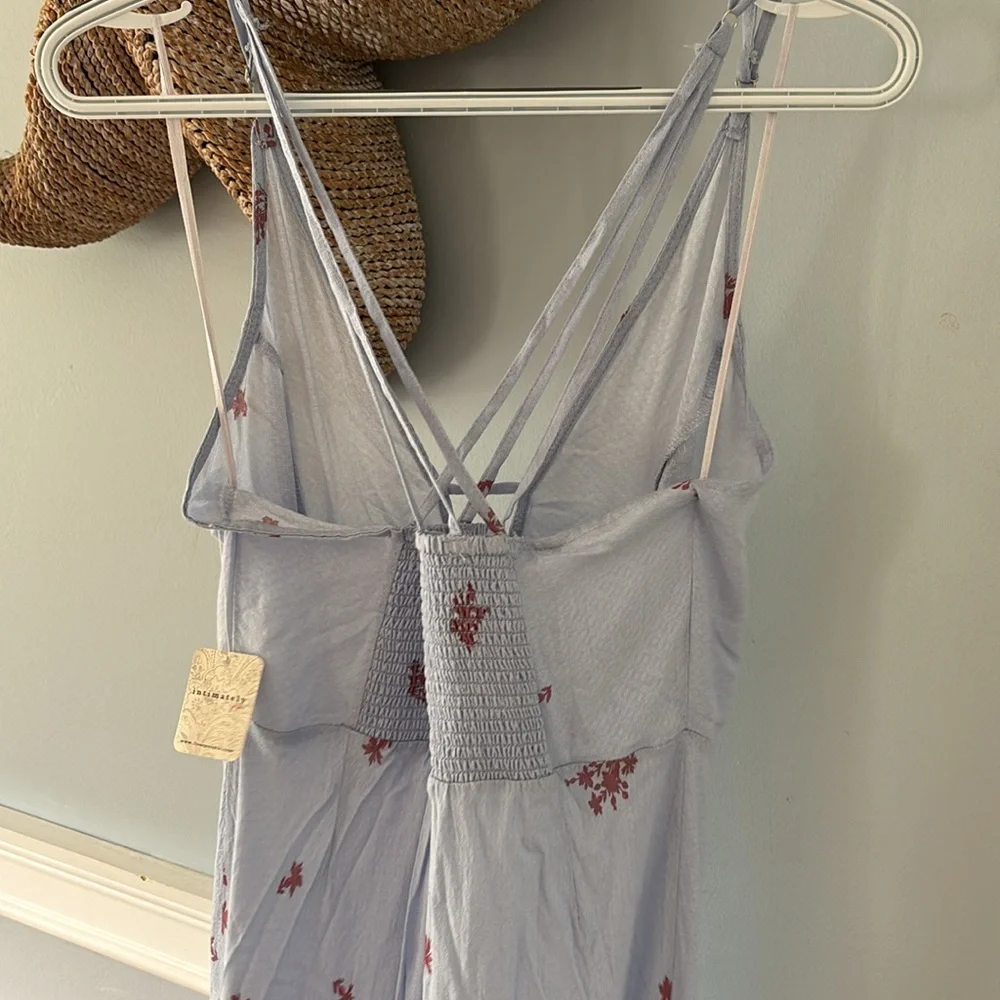 Free People Get to You Floral Maxi Sundress Size small NWT Hydrangea Combo